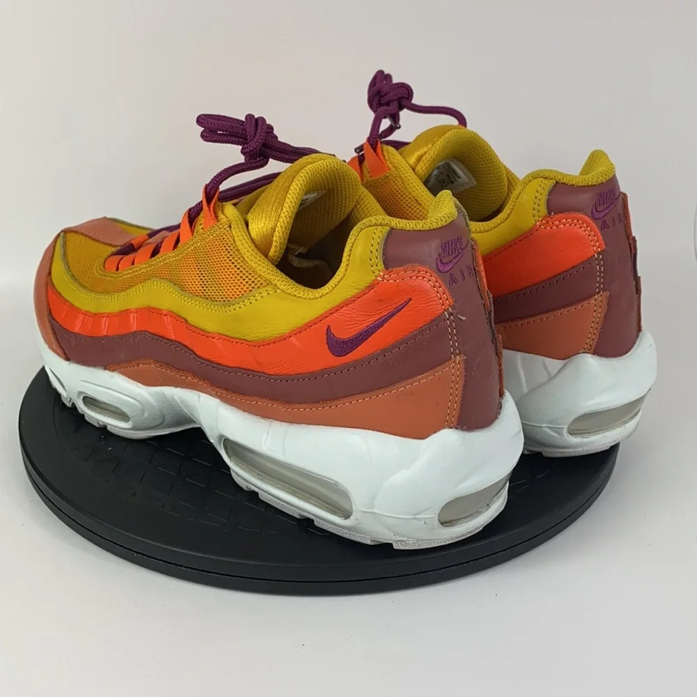 Nike Air Max 95 ‘Nike By You’ Yellow/Orange/White CW2188-991 Men’s Size 10.5 - Picture 7 of 12